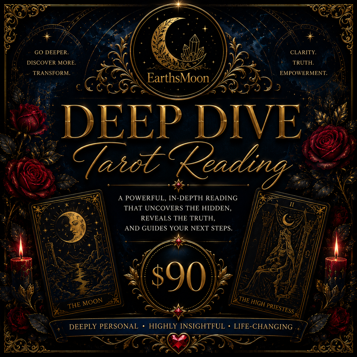 EarthsMoon Deep Dive Tarot Readings